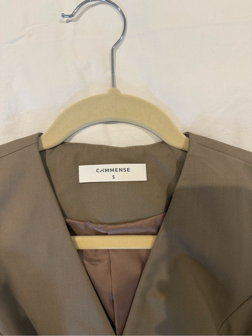 Commense Women's Tailored Vest in Olive - Picture 4 of 5